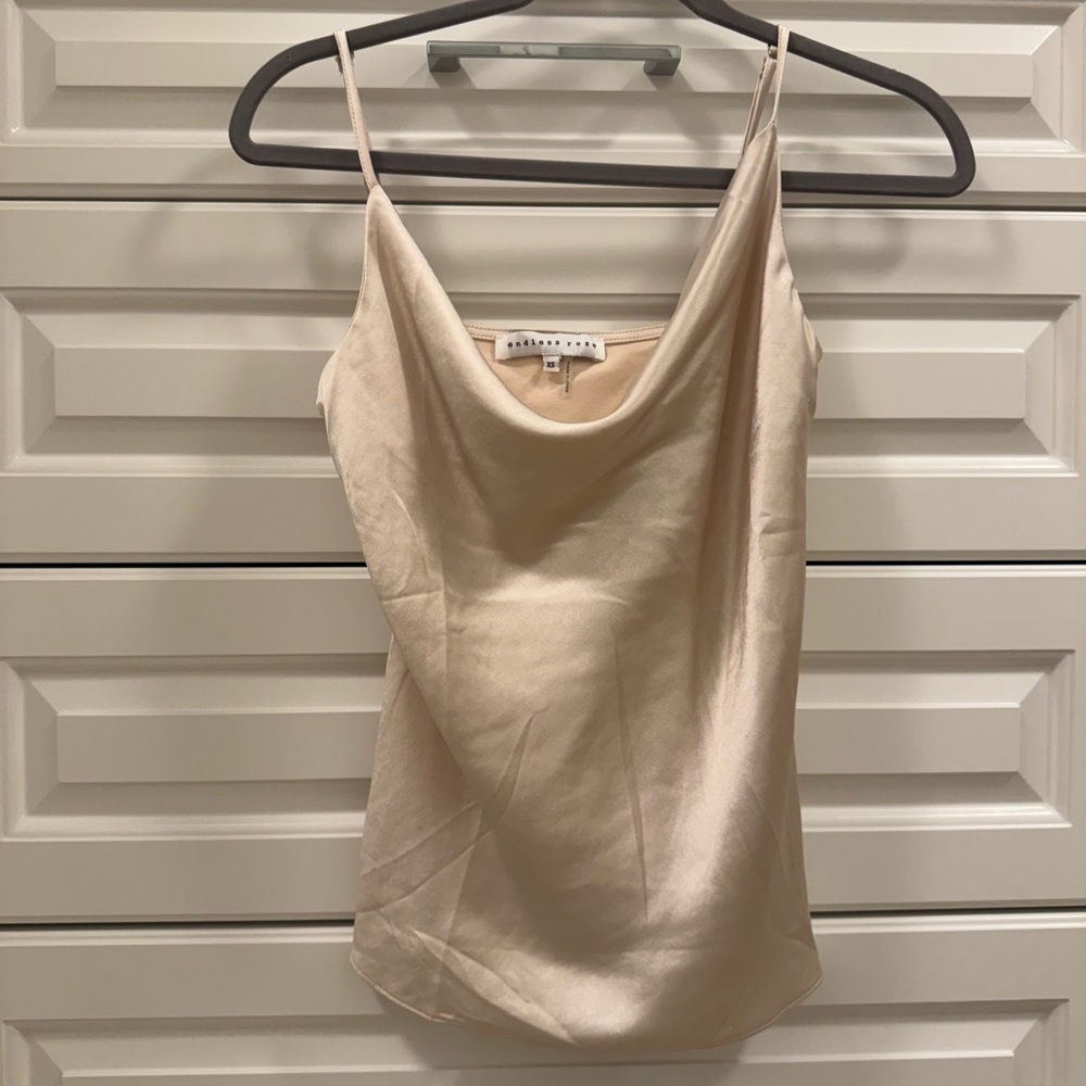 Endless Rose Cream Satin Camisole Top